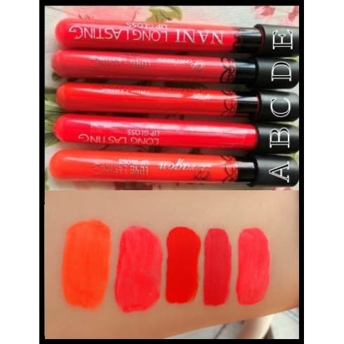Frete grátis batom veludo fosco à prova d'água série laranja fluorescente brilhante laranja batom líquido multicolorido