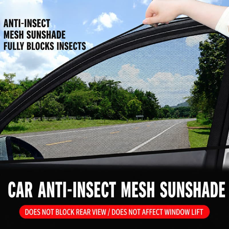 Guarda-Sol Para Carro , Tela De Janela À Prova De Poeira E Mosquitos