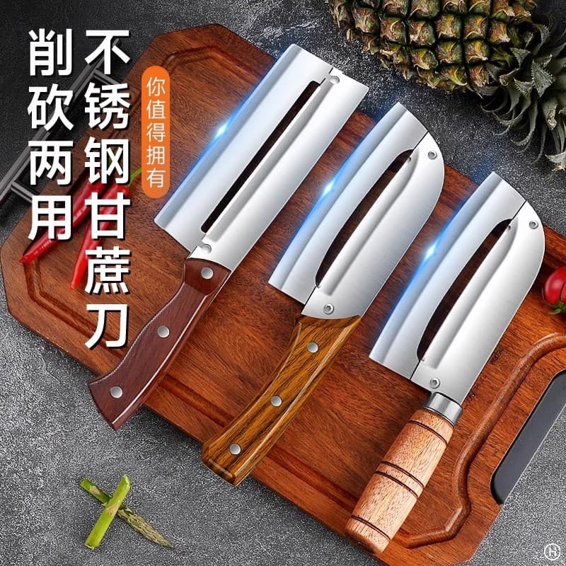 Yangjiang faca de descascar cana-de-açúcar, Extra grande, aço de alto carbono, faca especial multifuncional para descasc