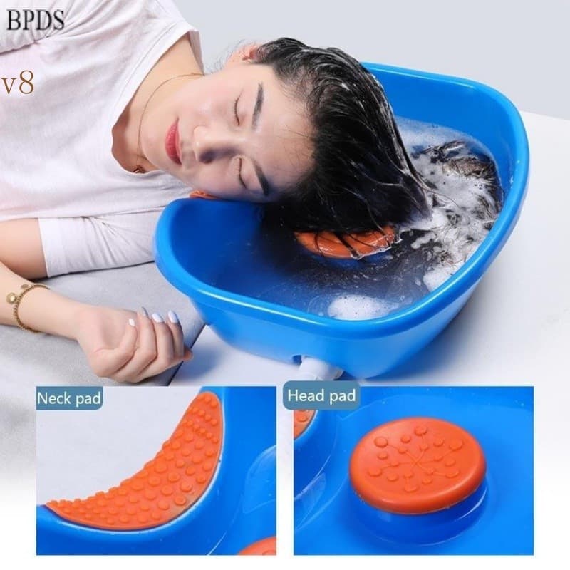 Bacia Portátil para Lavagem de Cabelo para Idosas e Gestantes, Uso em Cama, Ferramentas para Cabeleireiro HWN0 6812