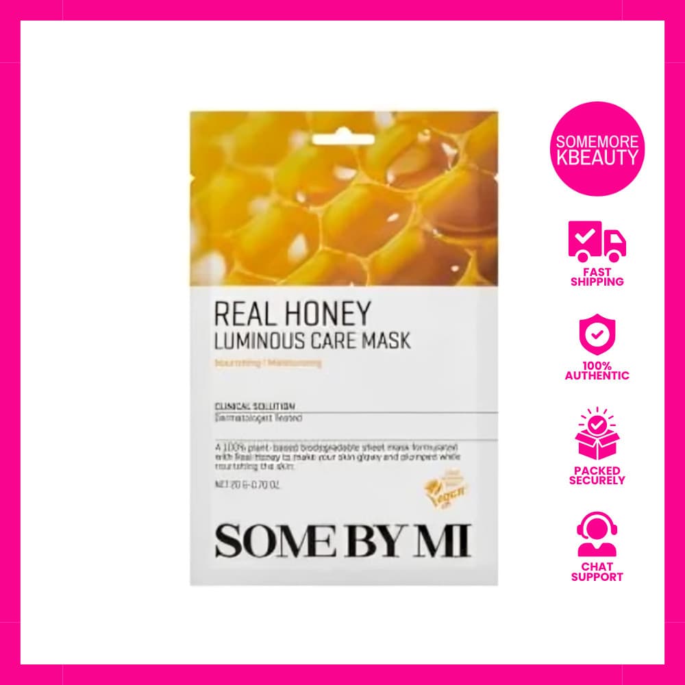 SOME BY MI Máscara de Cuidado Luminosa com Mel Real 20g