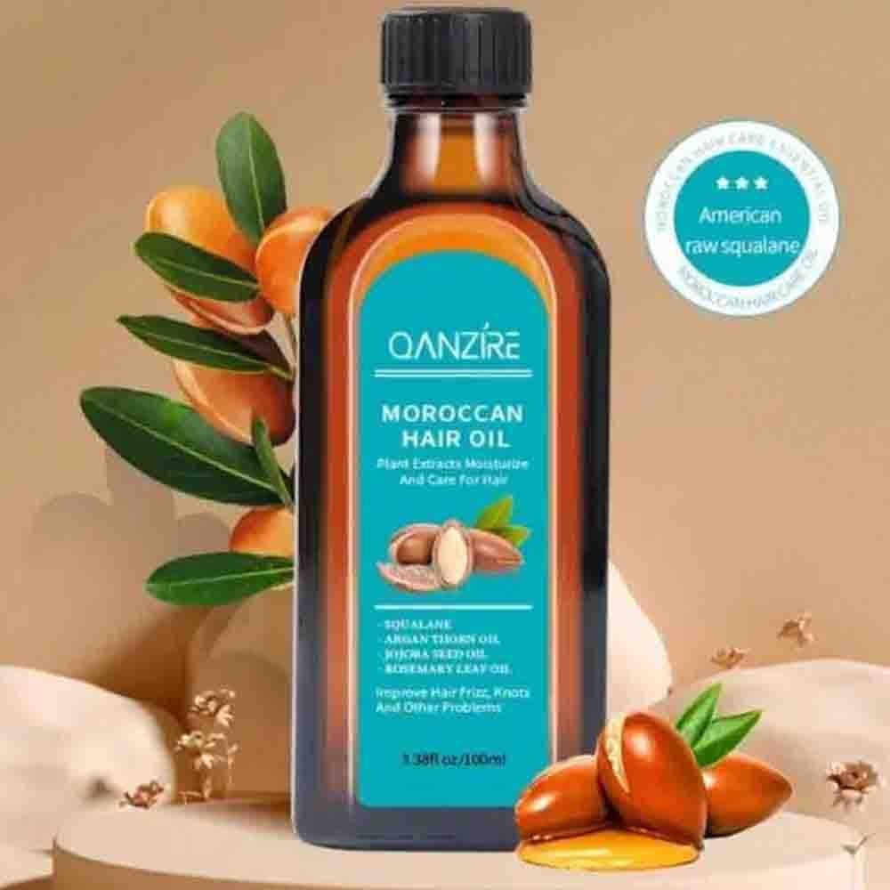 Óleo essencial de argan marroquino para cuidados com o cabelo, vegano, 100ml, alecrim