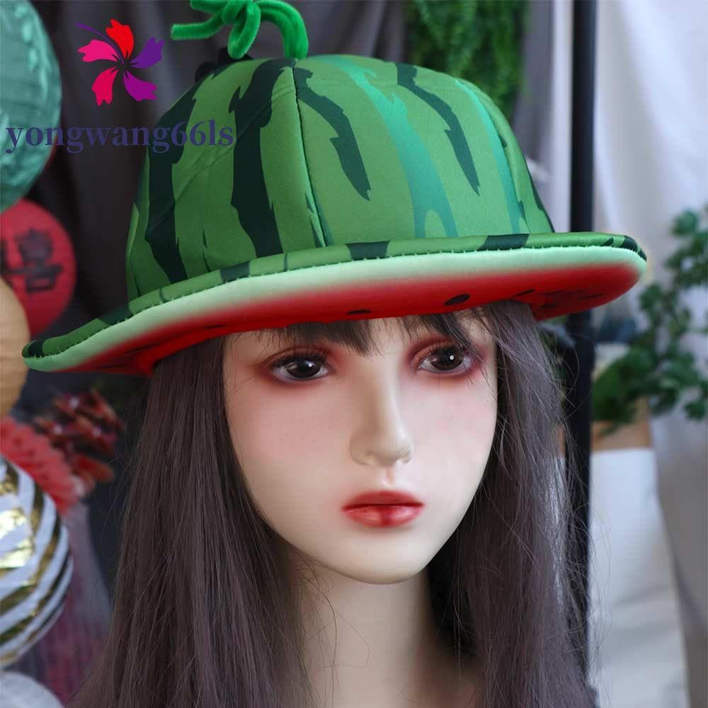 Chapéu De Melancia YONGWANG , Lindo Sol Com Aba Larga E Confortável , Boné De Halloween Engraçado Unissex Para Criativid