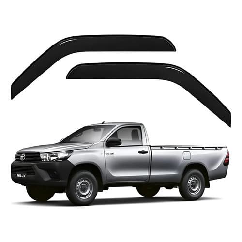 Calha Chuva Acrilica Fumê Hilux 2005 A 2020 2 Portas Ecoflex
