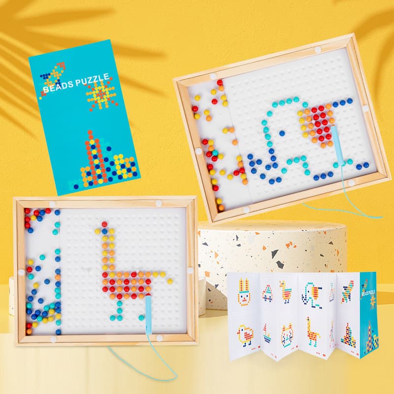 Quebra-cabeça magnético Roll-On infantil | Brinquedos educativos de madeira para educação infantil com caneta magnética