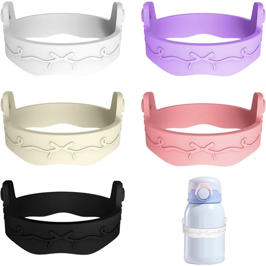 Anel para Garrafa de Água - Suporte de Silicone para Alças e Pegas, para Garrafa Owala, Uso em Viagens e Atividades ao A