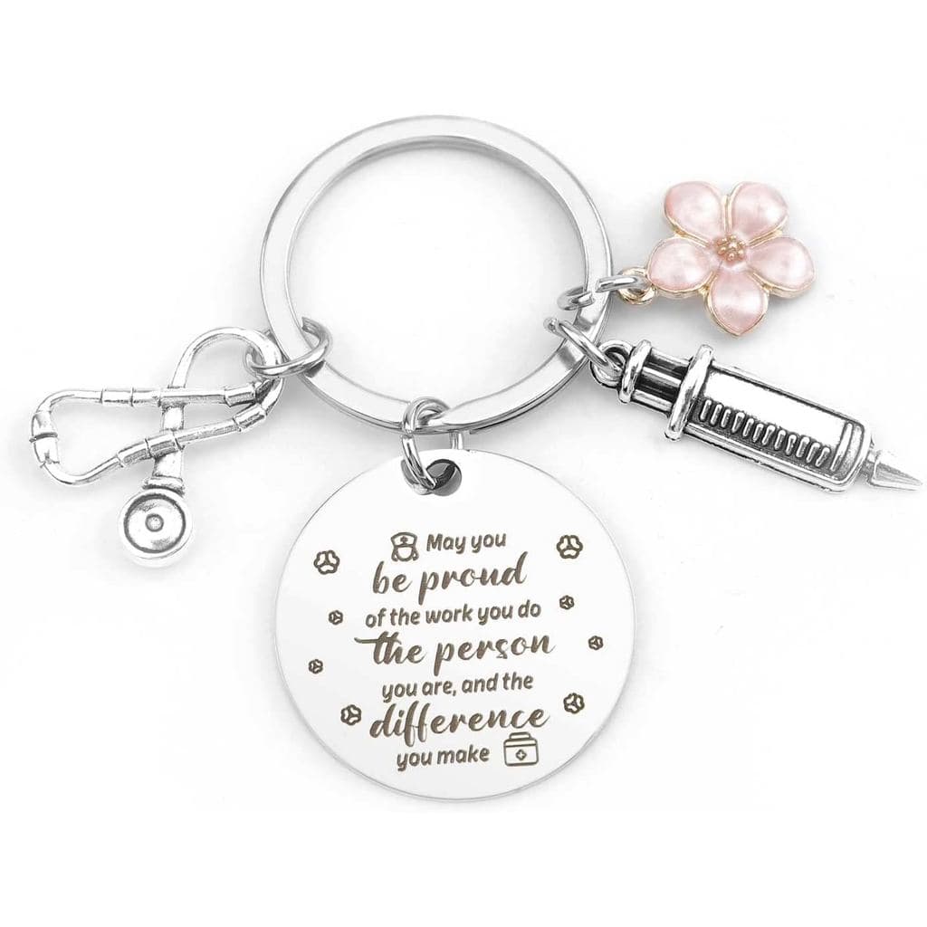 Presentes de Apreciação para Enfermeiras IFFMU para Mulheres, Chaveiro para a Semana da Enfermagem, Presentes de Natal e
