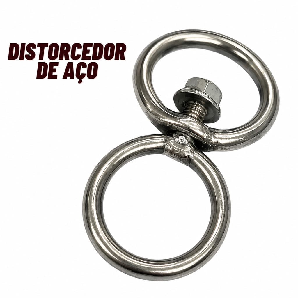 Distorcedor de Argolas Girador aço inox