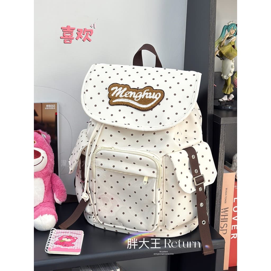 Estilo japonês ins High-End mochila feminina estudante universitário classe saco de escola bidimensional saco de dor gra