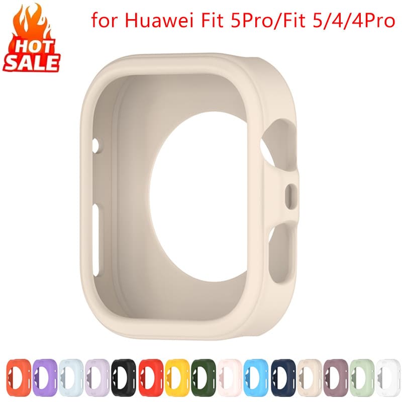 Capa De Silicone Macio Compatível Com Huawei Watch Fit 5 pro/4 (Sem Filme) Protetora À Prova De Choque Para Fit5