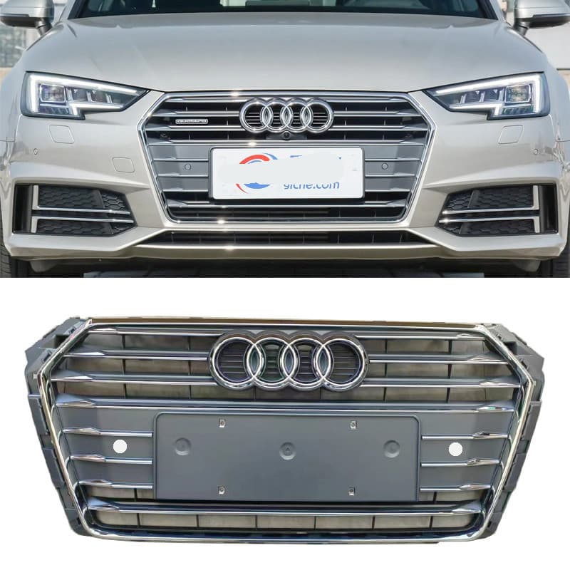 Adequado para 17 18 19 novo estilo Audi A4L/B9 frente meio net barra dianteira médio net frente Face grade ventilação ne