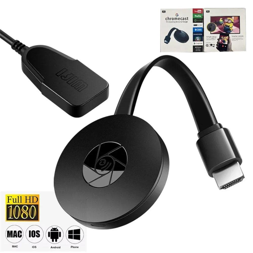 1080P G2 4K 5G + 2.4G Para MiraScreen Display Anycast Wifi HDMI Miracast Dongle Compatível TV Android Ios