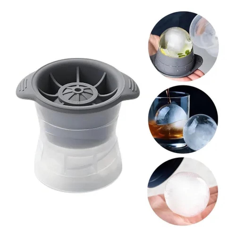 Forma Gelo Esfera Silicone Flexível 6cm Drinks Whisky Negroni Coquetel Sucos Reutilizável