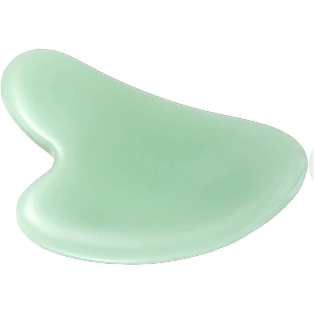 Ferramenta de Massagem Gua Sha em Pedra de Jade para Pescoço, Massajador para Spa e Cuidados com a Pele, Ferramenta para