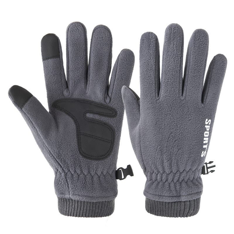 Luvas de lã outono inverno masculino feminino única camada quente à prova de frio ciclismo Polar velo elástico ao ar liv