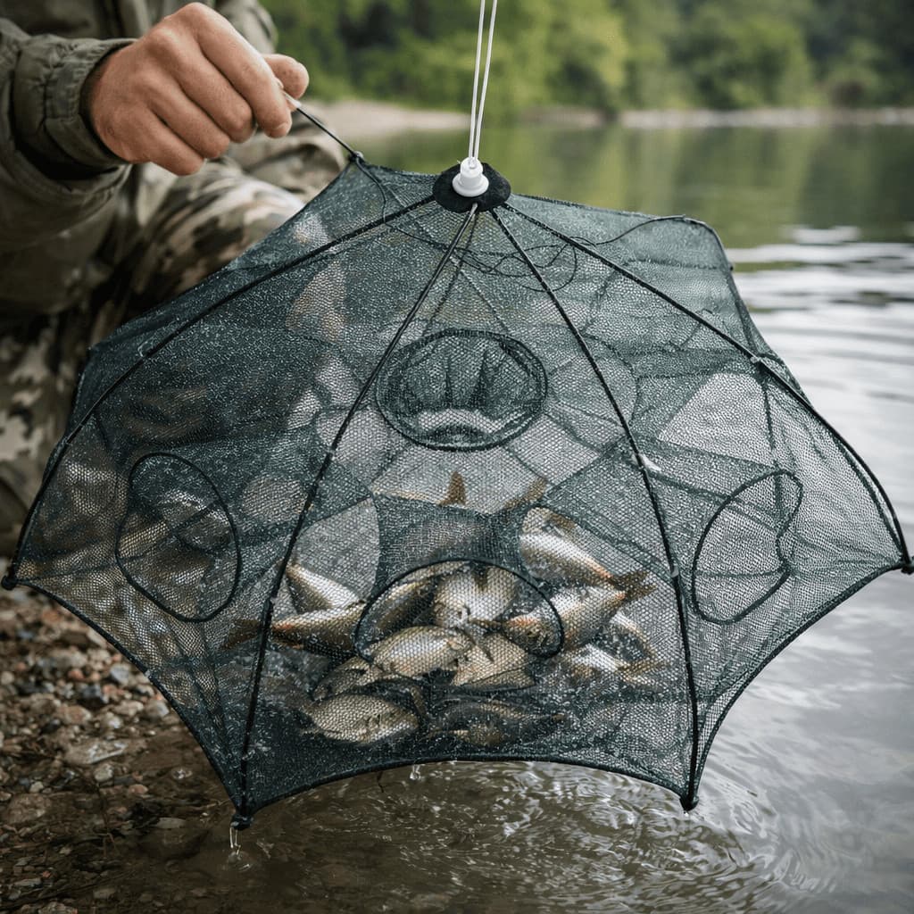 Armadilha Covo Peixe Isca Viva Camarões 90x90cm