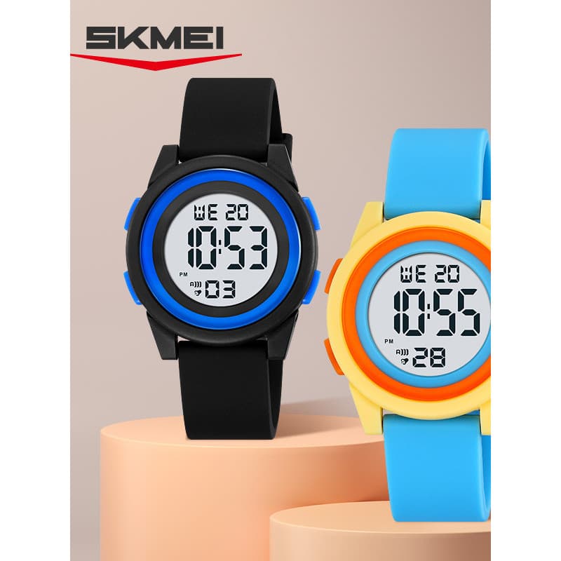 SKMEI Moment Beauty Relógio eletrônico à prova d'água Relógio esportivo infantil Despertador luminoso Relógio masculino