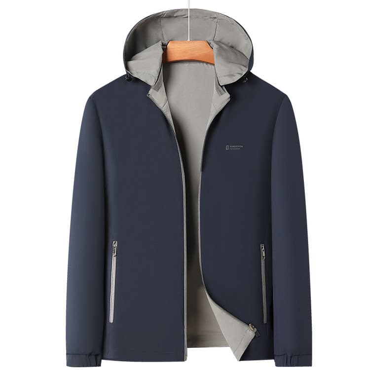 Carro clássico 2026 masculino [uma roupa quatro usa] mesmo Material interno externo chapéu removível jaqueta Casual jaqu