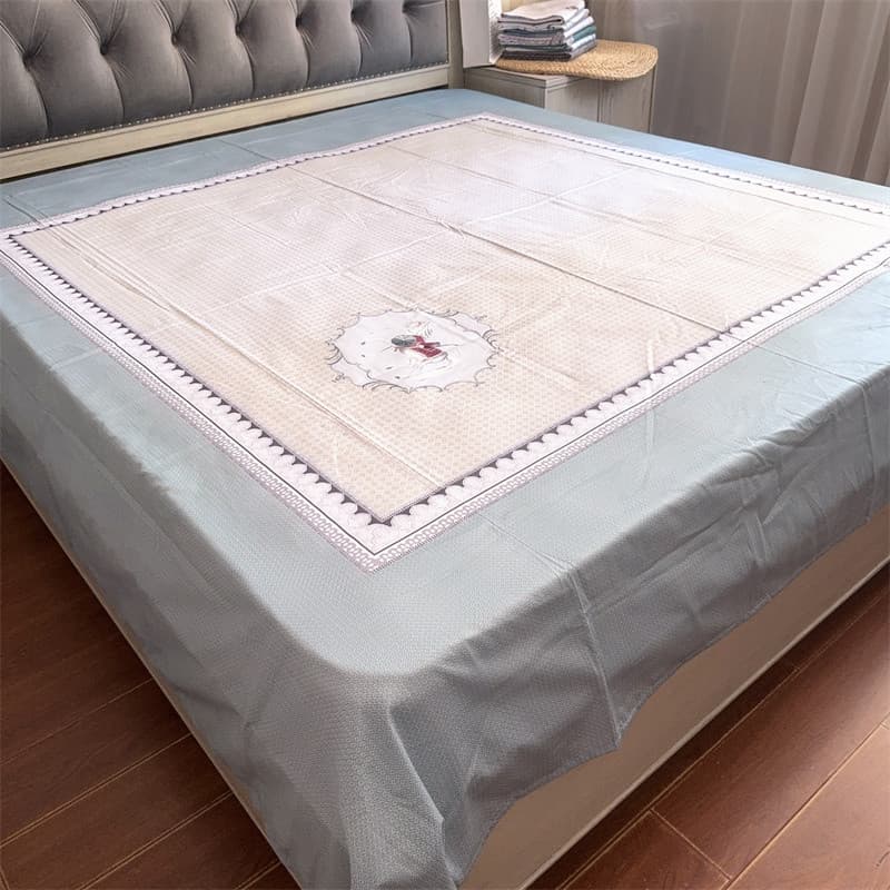 Comércio exterior fino macio puro algodão 60 peças lençóis de tributo flor Pastoral lençol de cama de casal220240Capa de