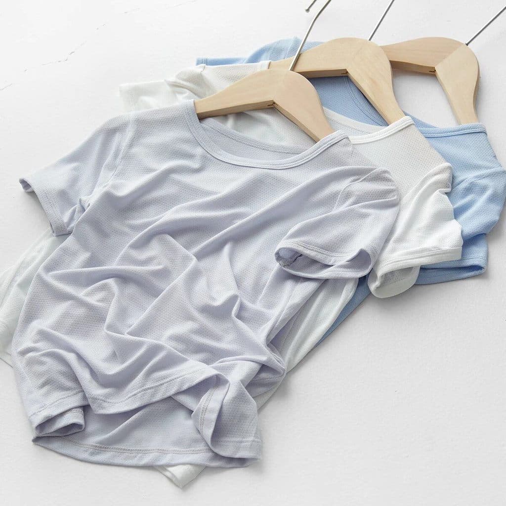 Malha infantil de manga curta meninos meninas camisetas finas crianças topos médio grande crianças verão roupas infantis