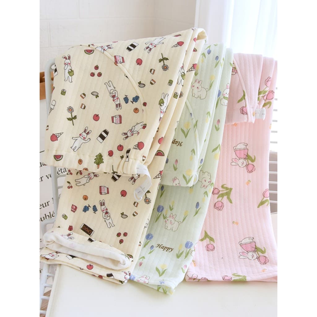 Outono inverno puro algodão mulheres grávidas calças de pijama ar algodão três camadas acolchoado tamanho grande gravide