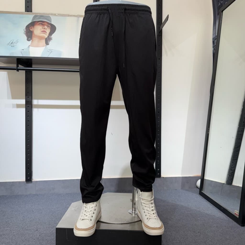 JJ Cut Label Masculino Puro Algodão Solto Calças Casuais Na Moda Confortável Simples Confortável Masculino Fino Primaver