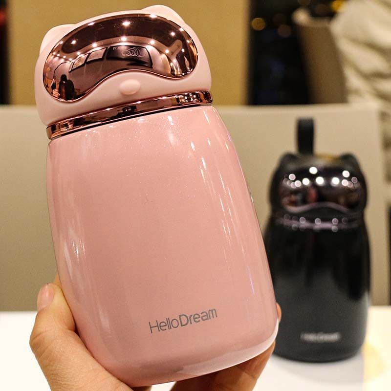 Estilo japonês 304 copo térmico de aço inoxidável portátil copo de água das mulheres dos homens água potável pequeno cri