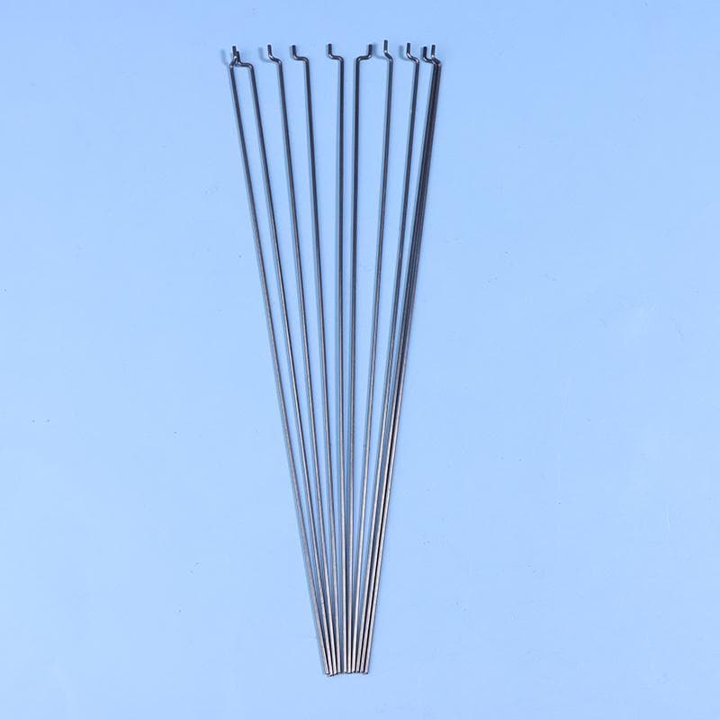 10 Pçs Tipo Z Servo Puxar Haste Diâmetro 1.2MM Comprimento 20CM Fio De Aço Ângulo Alavanca De Controle Para Avião RC
