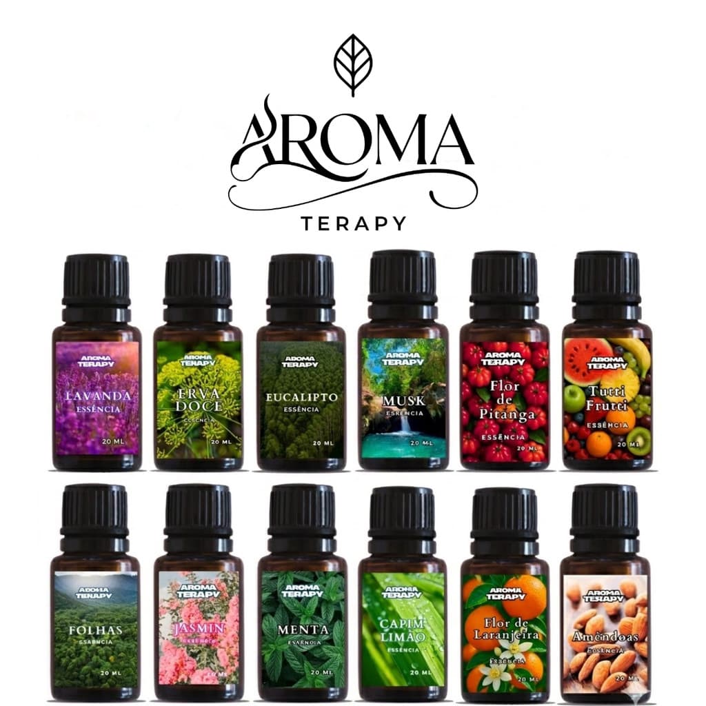 Essências Aromatizadoras 20ml | Para Umidificador, Difusor de Ambientes e Ar Hidrossoluveis