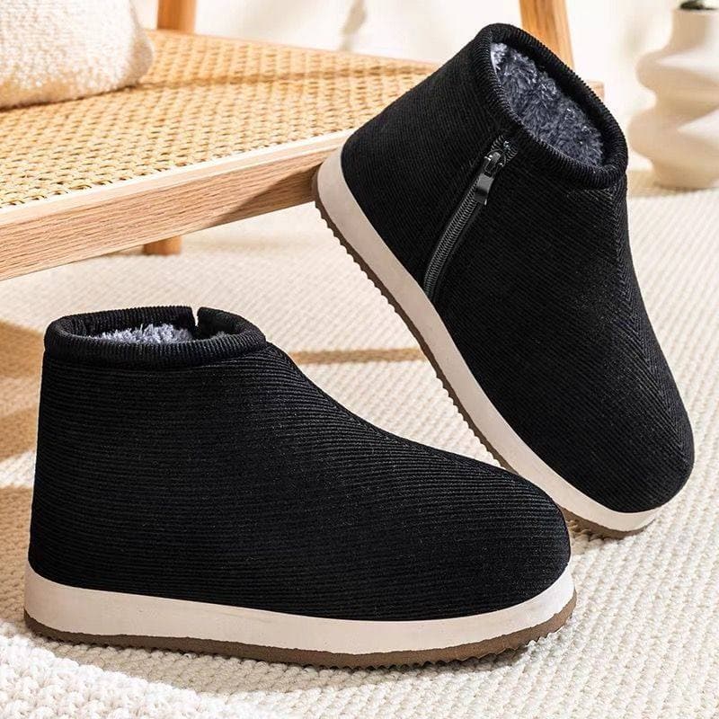 Tradicional puro artesanal sapatos de algodão das mulheres dos homens inverno casa quente ninho sapatos velo engrossado