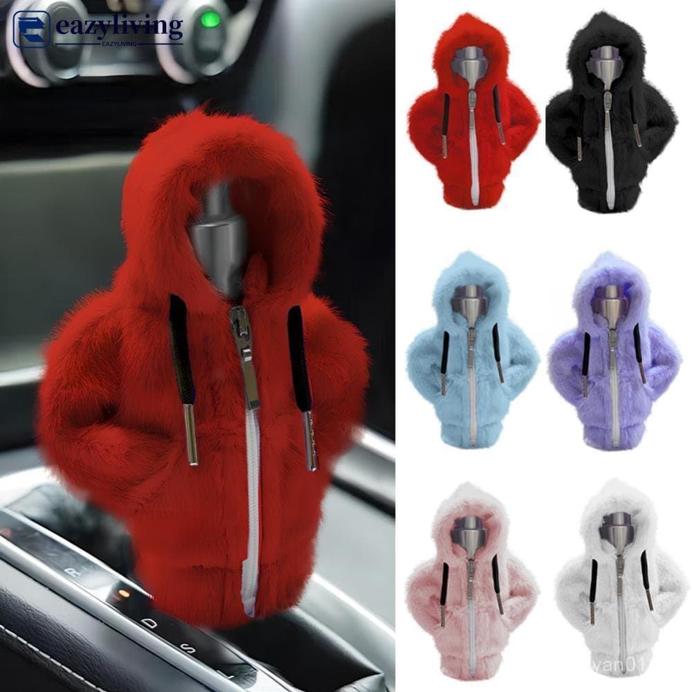 EAZYLIVING Universal Alavanca De Mudança De Engrenagem Do Carro Moletom Cobre Botão Shifter Hoodie Decoração Capa Veloci