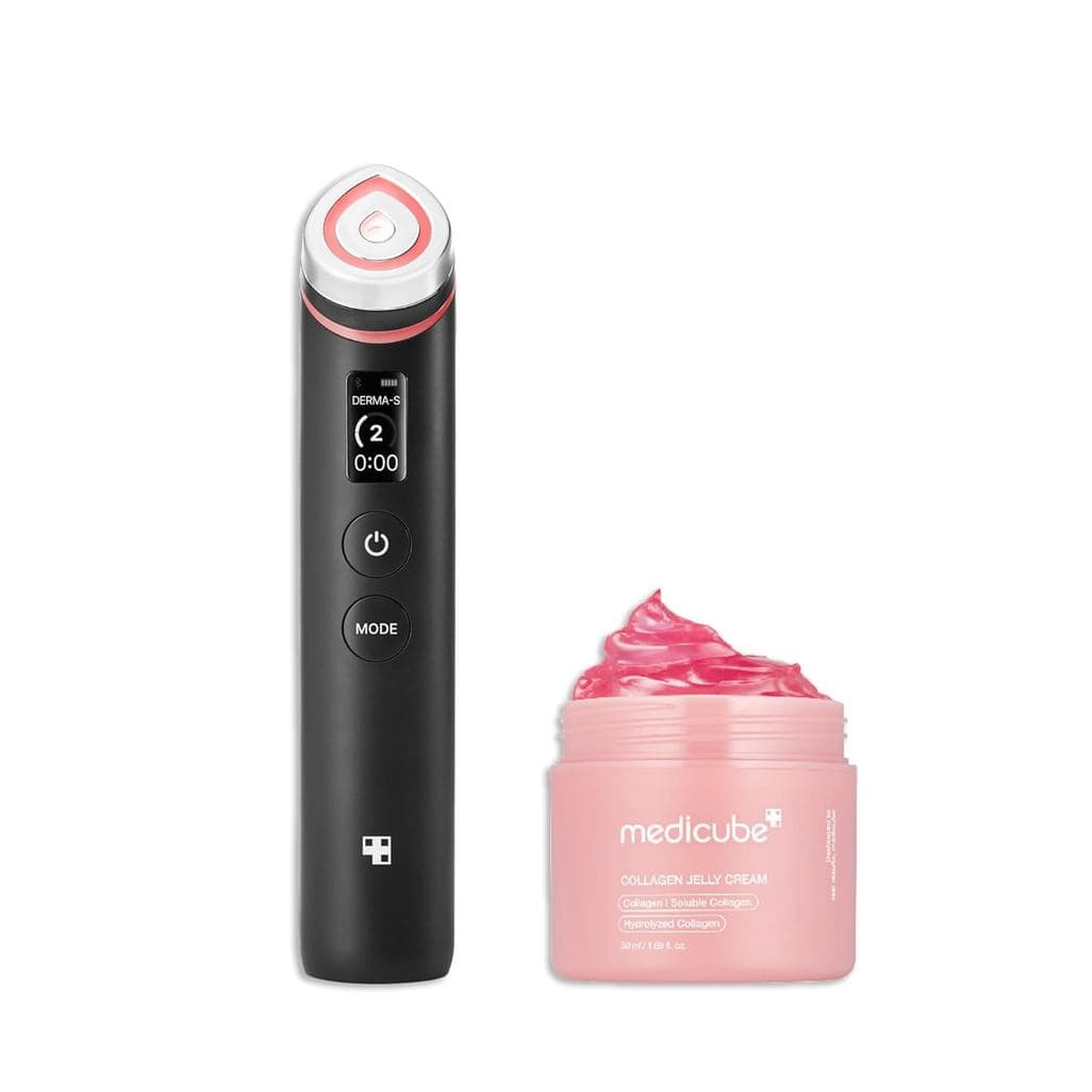 medicubeBoosterGlowDuoforPorelessRadiance:Age-RBoosterPro()eCollagenJelly50ml | PresentesparaMulheres,Conjunto de Cuidad