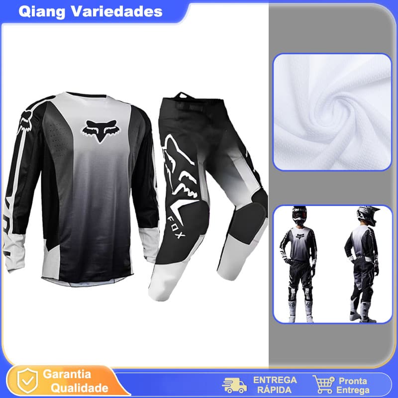Conjunto Camisa Ciclismo Manga Longa Respirável Mtb Speed