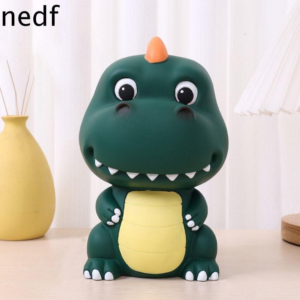 NEDFS Pote De Poupança De Animais , Cofrinho De Dinossauro Anti-Queda Fofo Desenho Animado Com Ornamento De Grande Capac