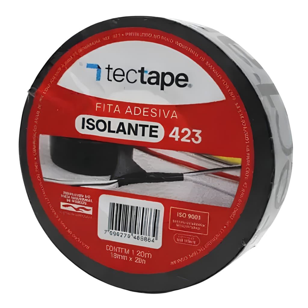 Fita Isolante Preta Tectape 20m