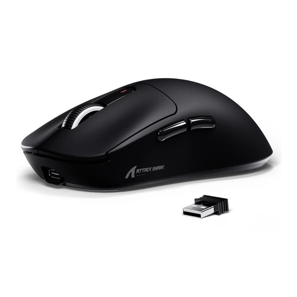 Mouse Gamer X3 Attack Shark 26000dpi Paw3395 Preto
