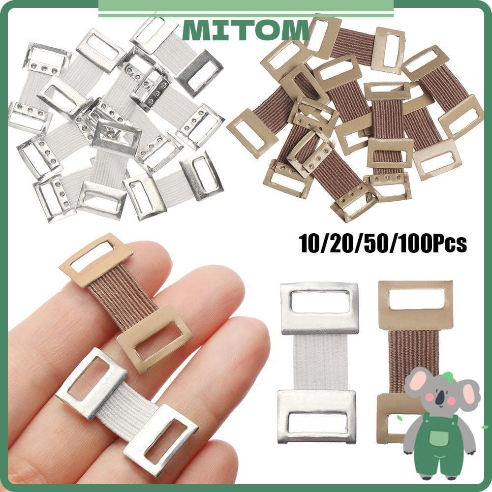 MITOM 10/20/50/100Pcs Bandagens Elásticas Envoltório Aptidão Peças Protetoras Clipe De Metal Elástico