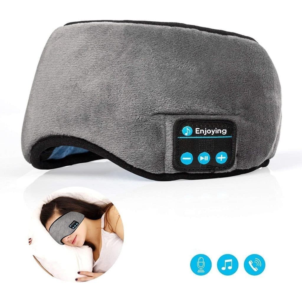 Tapa Olho Máscara Dormir Fone De Ouvido Bluetooth Confortável SW