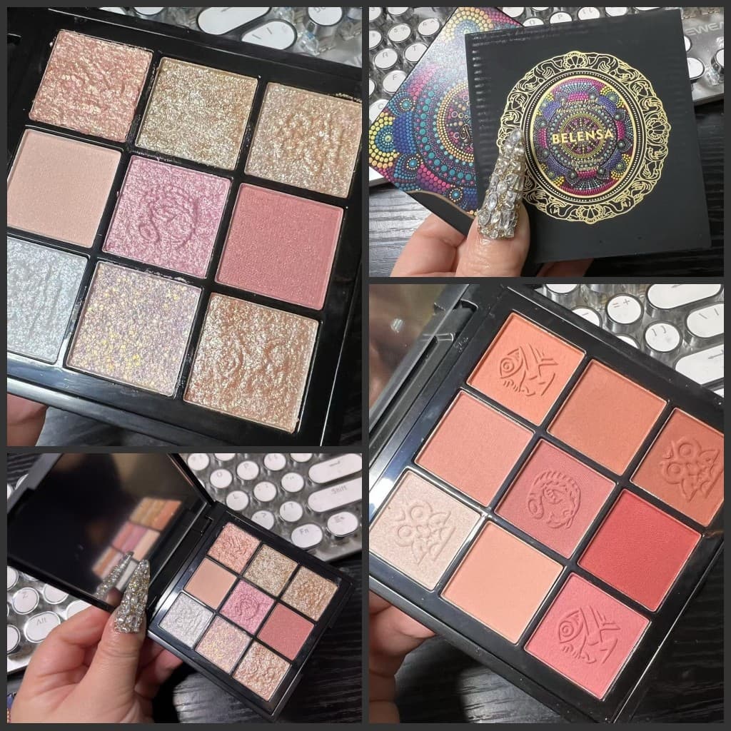 Frete grátis paleta de sombras exóticas de nove cores 2 cores lindas que você nunca vi paleta de sombras de alta qualida