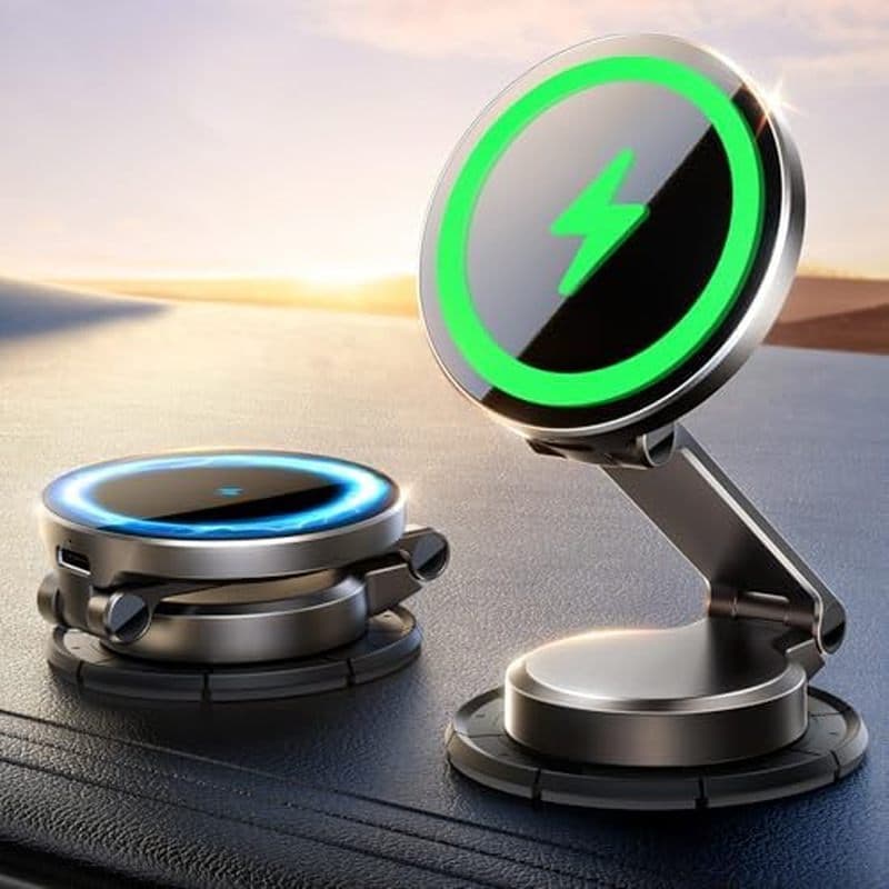 Carregador De Montagem Em Carro Magsafe Totalmente Metálico JOYROOM , Mini De 15 W Para Painel Sem Fio iPhone 17 Pro Max