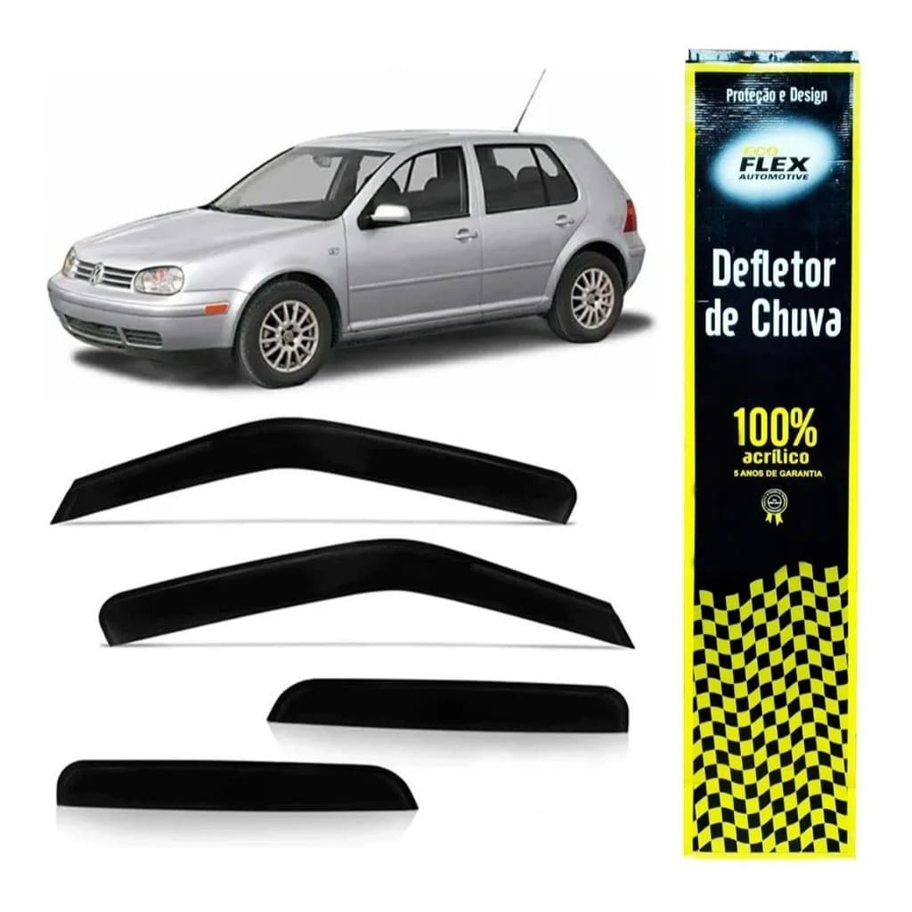 Calha de Chuva GOLF 1998 a 2014 4Portas (CARROCERIA NOVA) Homologado