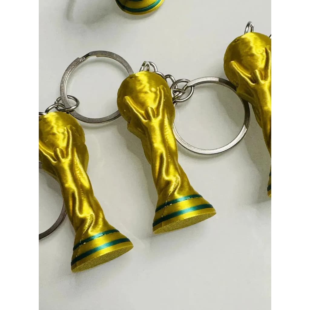 Kit 20 Chaveiros Troféu Taça Copa Do Mundo 2026 Dourada Mini