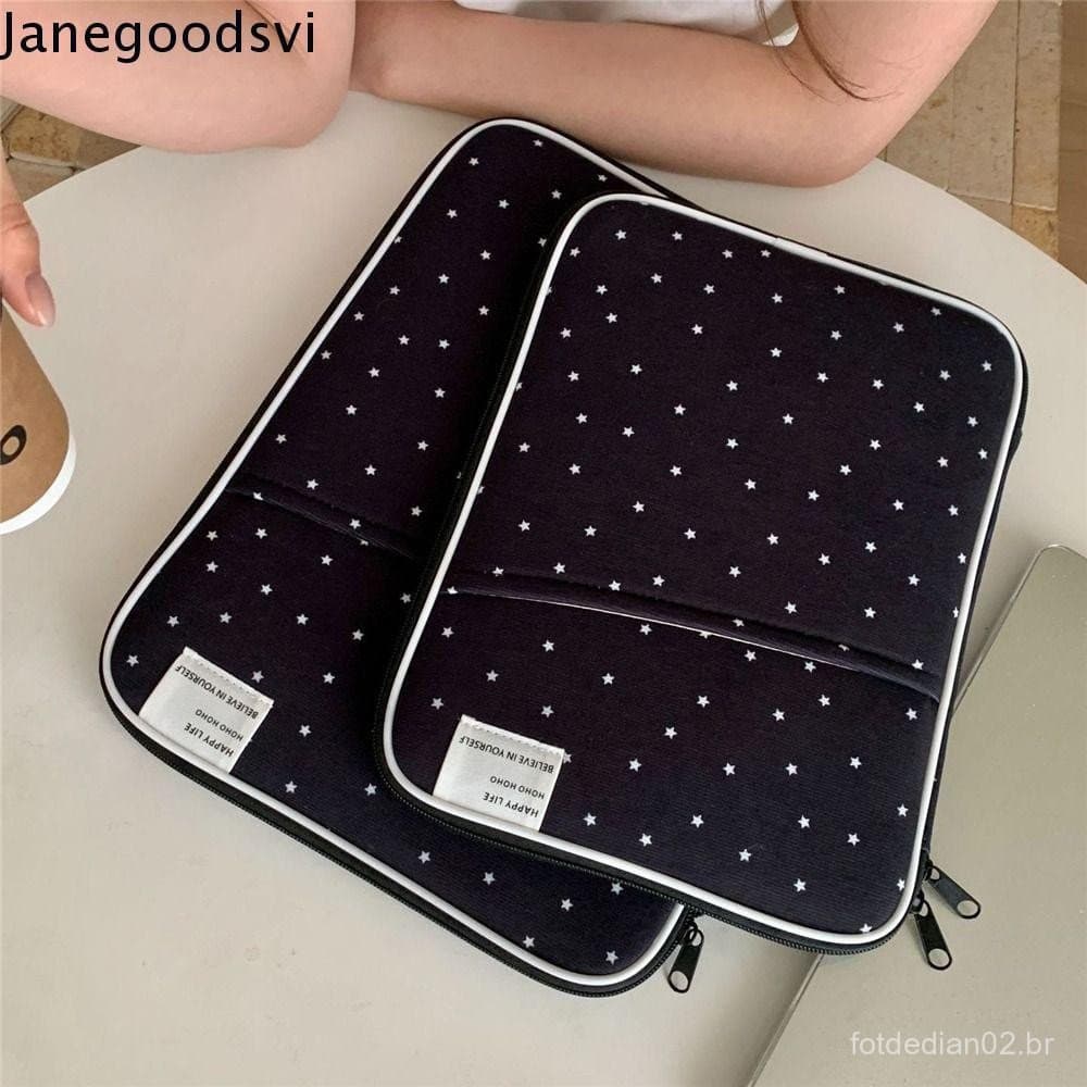 Bolsa Para Notebook JANEGOODSVI , Capa Macia De Veludo Laptop , 10 11 13.3 Polegadas