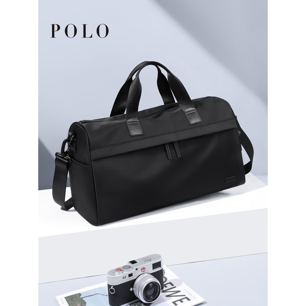 POLO Bolsa de Viagem Homens Mulheres Bolsa de Bagagem de Grande Capacidade Separação Seca e Molhada Esportes Academia Bo