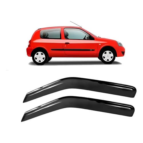 Calha Chuva Acrilica Fumê Clio (fase Ii) 2 Portas Promoção