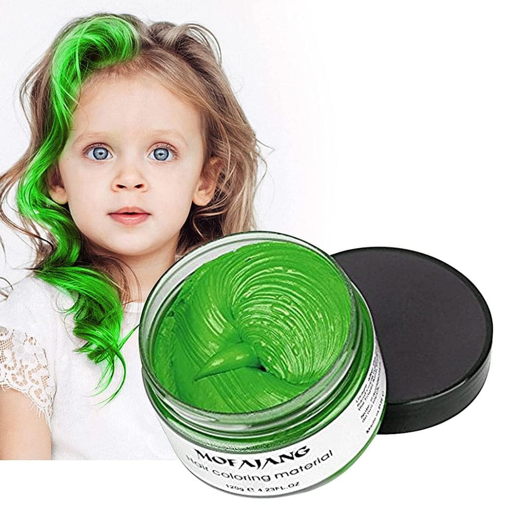 Cera Capilar EFLY, Cera Temporária para Coloração de Cabelo Verde para Estilização - Pomada Capilar de 4,23 oz para Home