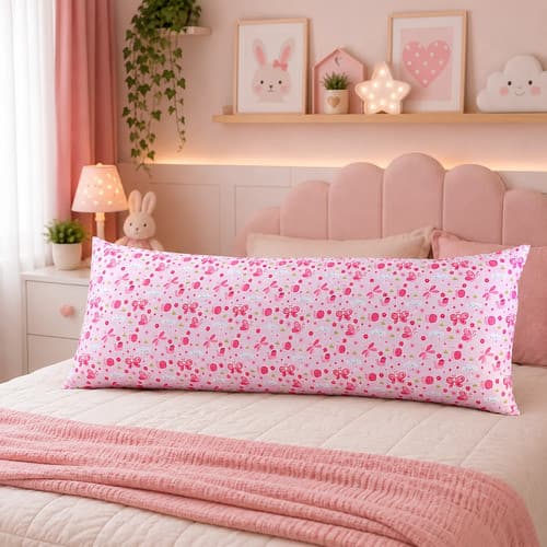 Xuxão Infantil Menina Travesseiro De Corpo com Fronha e Refil 1m X 30cm