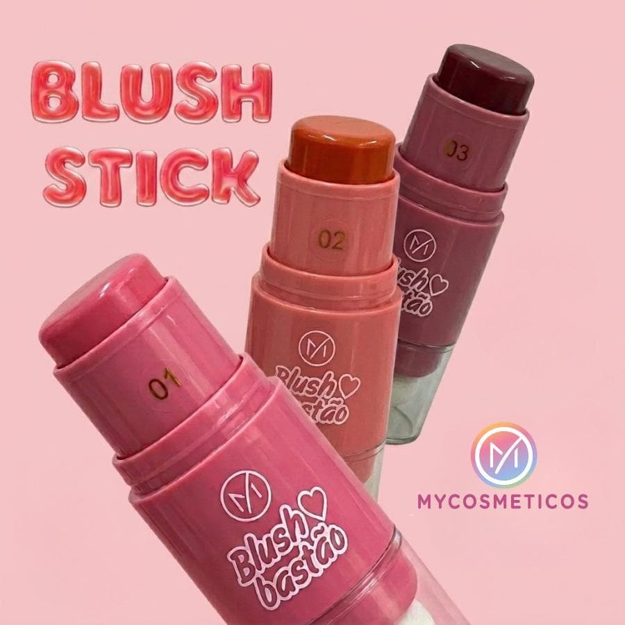 Blush Compacto Bastão Matte My Life | Opções com 2, 3 ou 4 Unidades | Escolha entre 6 Cores
