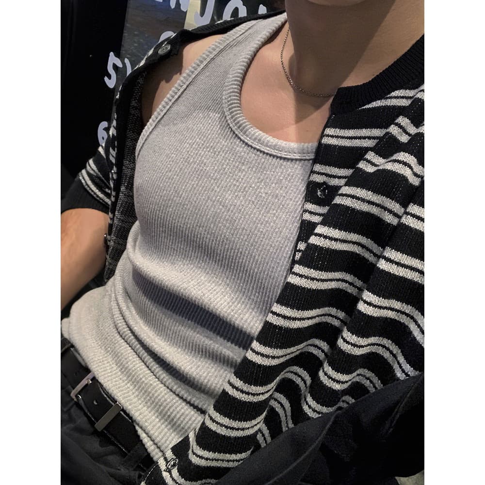 MRCYC engrossado fino-ajuste sem mangas camiseta masculina verão esportes Fitness colete mostrar músculos coreano Commut