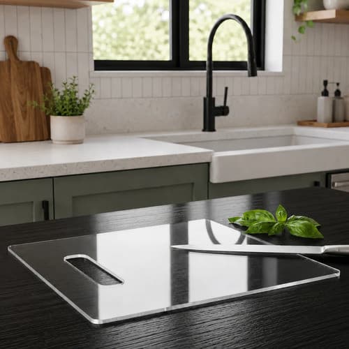 Tábua De Corte Carne Carth Em Acrílico 33cm X 24cm